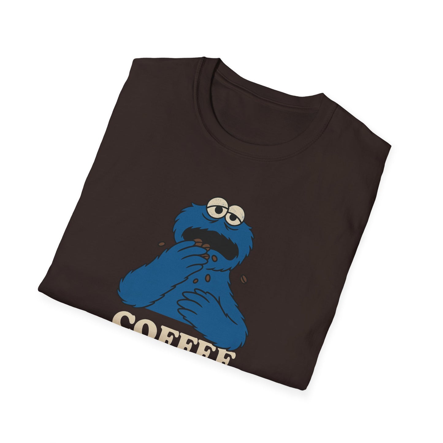 Coffee Monster T-Shirt, Unisex Funny Shirt, Gift for Coffee Lovers, Casual Wear, Unique Graphic Tee