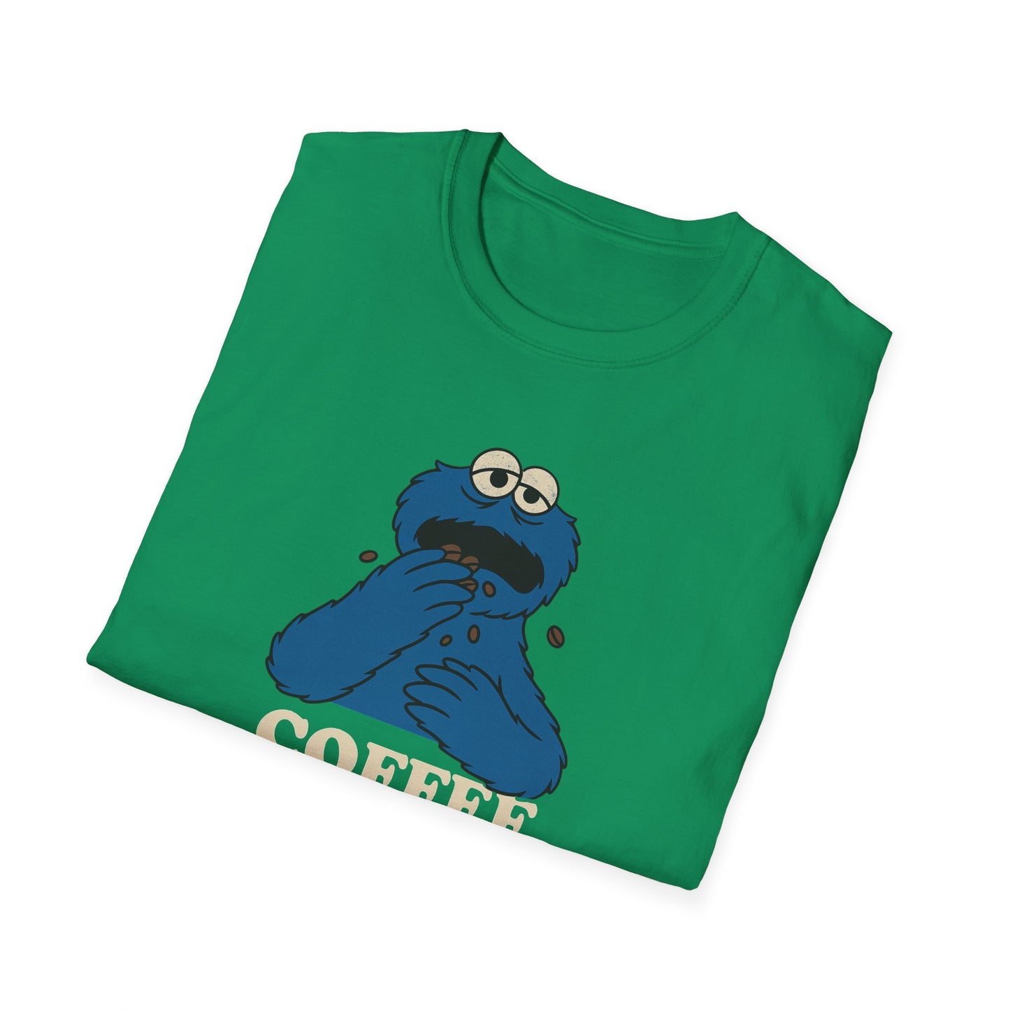 Coffee Monster T-Shirt, Unisex Funny Shirt, Gift for Coffee Lovers, Casual Wear, Unique Graphic Tee