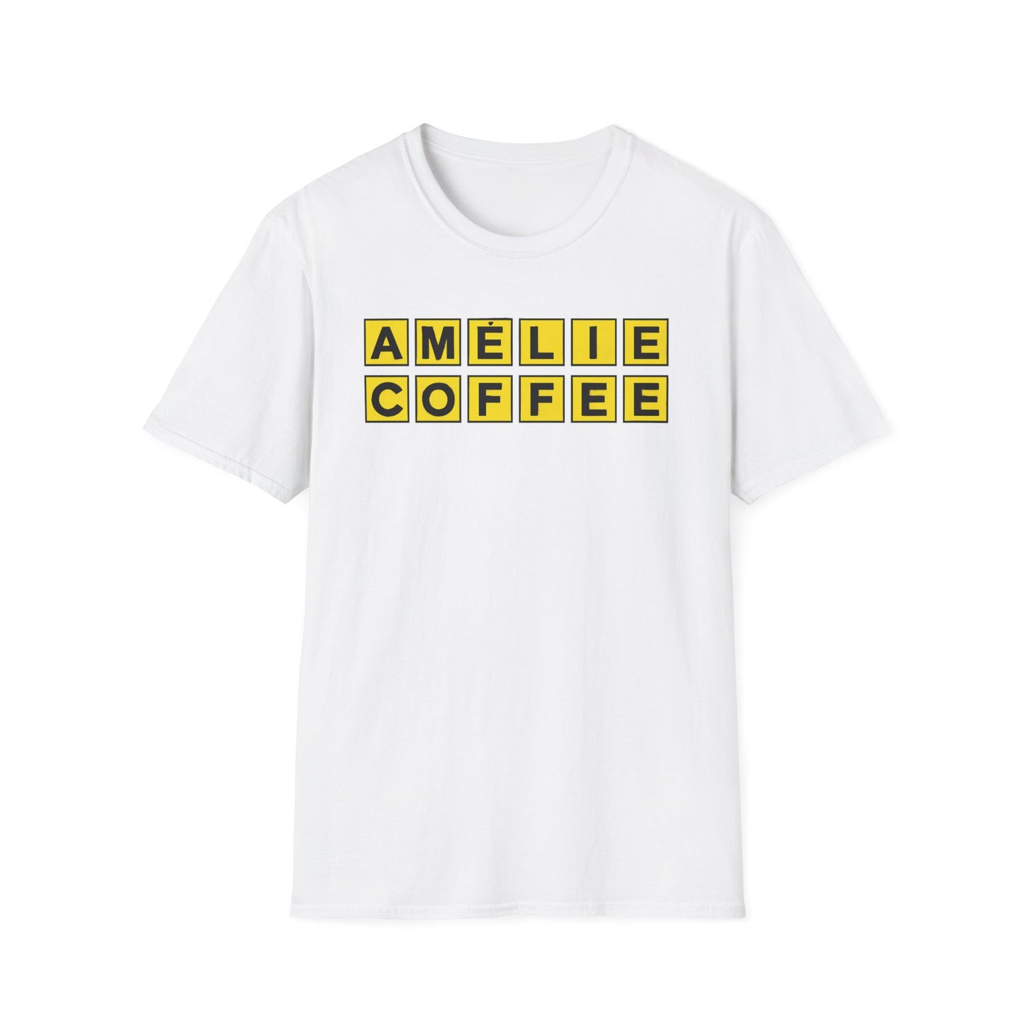 Waffling Amelie Coffee Unisex Softstyle T-Shirt | Casual Wear, Coffee Lover Gift, Summer Tee, Unique Gift Idea, Café Style