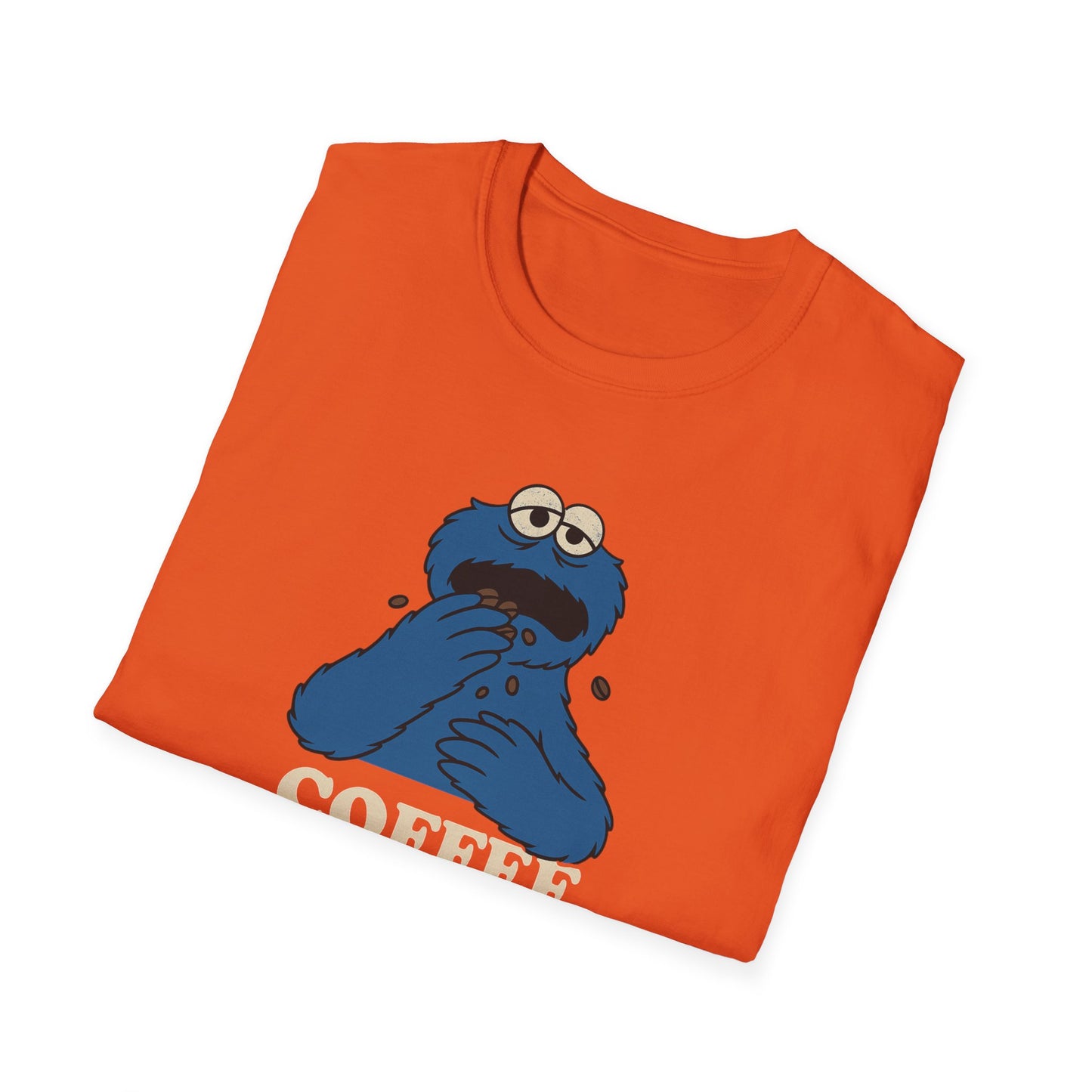 Coffee Monster T-Shirt, Unisex Funny Shirt, Gift for Coffee Lovers, Casual Wear, Unique Graphic Tee