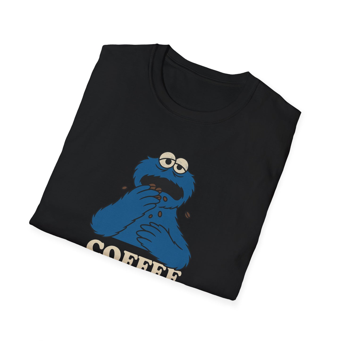 Coffee Monster T-Shirt, Unisex Funny Shirt, Gift for Coffee Lovers, Casual Wear, Unique Graphic Tee