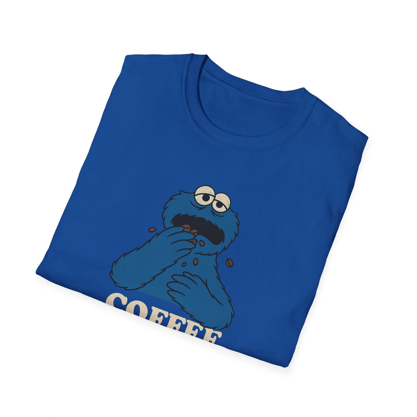 Coffee Monster T-Shirt, Unisex Funny Shirt, Gift for Coffee Lovers, Casual Wear, Unique Graphic Tee