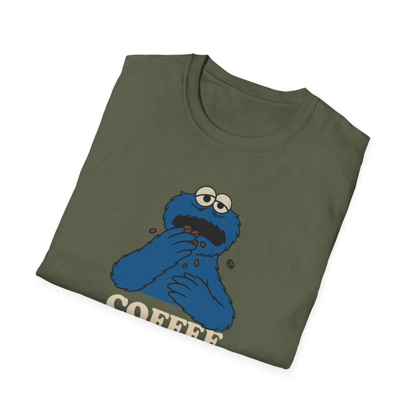 Coffee Monster T-Shirt, Unisex Funny Shirt, Gift for Coffee Lovers, Casual Wear, Unique Graphic Tee