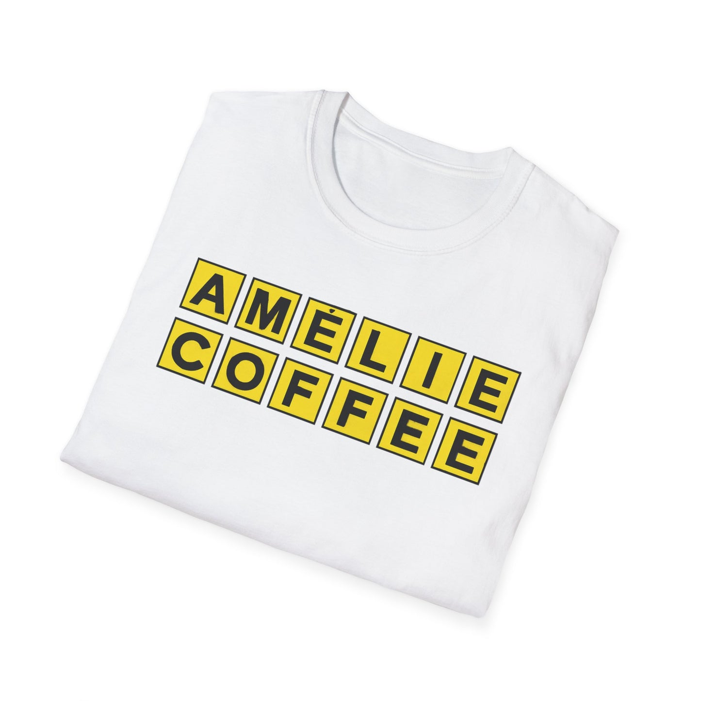 Waffling Amelie Coffee Unisex Softstyle T-Shirt | Casual Wear, Coffee Lover Gift, Summer Tee, Unique Gift Idea, Café Style