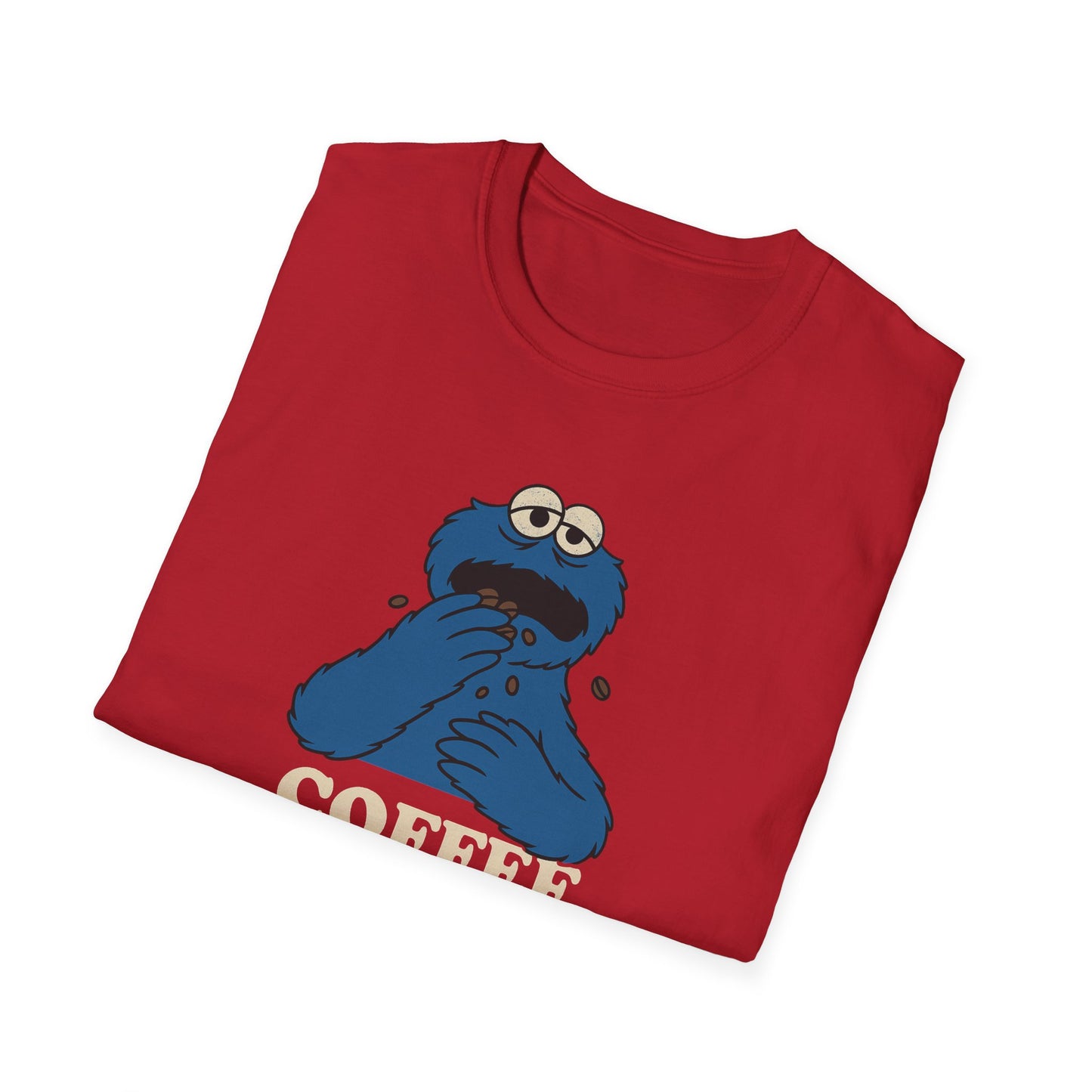 Coffee Monster T-Shirt, Unisex Funny Shirt, Gift for Coffee Lovers, Casual Wear, Unique Graphic Tee