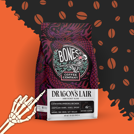 Dragon's Lair Dark Roast Coffee | 12oz | Whole Bean & Ground